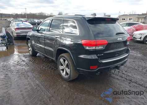 2015 Jeep Grand Cherokee Overland z USA, uszkodzony, nr VIN 1C4RJFCG1FC890192